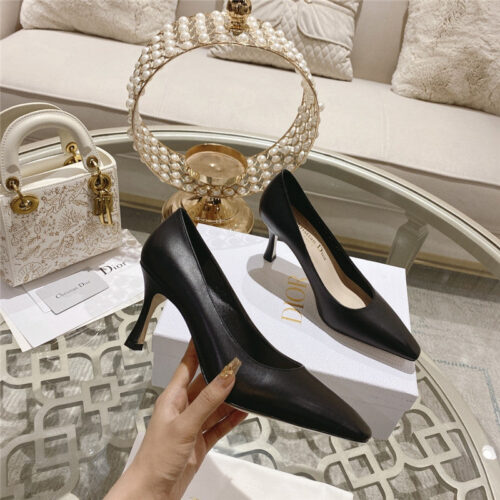 High Quality Luxury Dior Spring And Summer Classic Retro High Heel Shoes alternate view