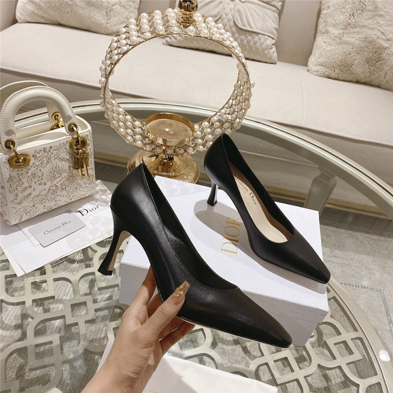 High Quality Luxury Dior Spring And Summer Classic Retro High Heel Shoes product detail