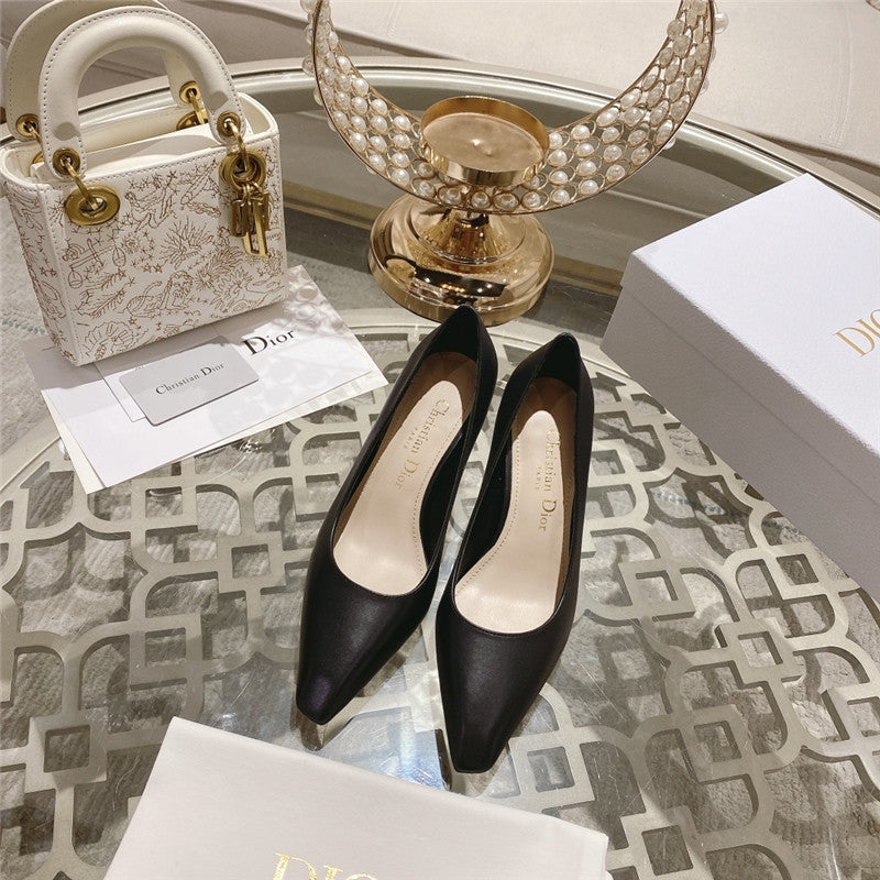 High Quality Luxury Dior Spring And Summer Classic Retro High Heel Shoes product detail