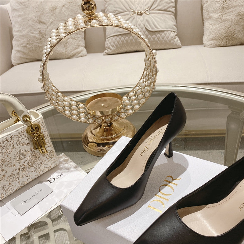 High Quality Luxury Dior Spring And Summer Classic Retro High Heel Shoes product detail