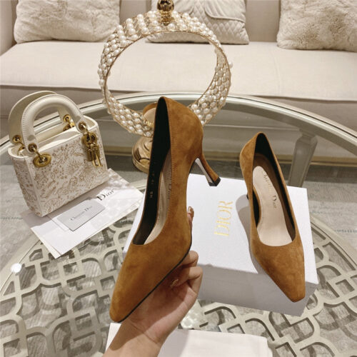 High Quality Luxury Dior Spring And Summer Classic Retro High Heel Shoes – Style 56678 product detail