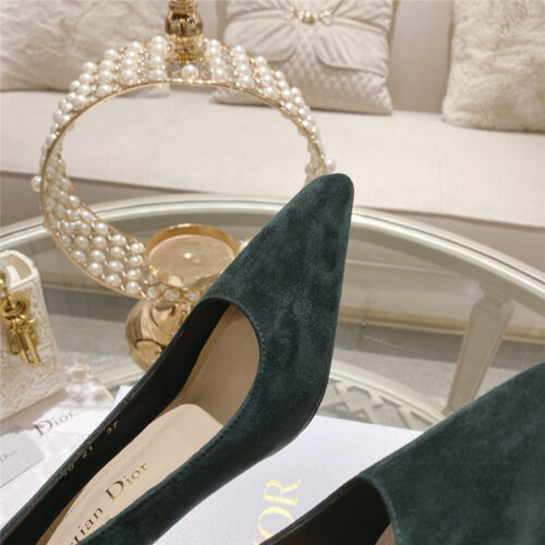 High Quality Luxury Dior Spring And Summer Classic Retro High Heel Shoes – Style 77574 product detail