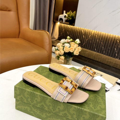 High Quality Luxury Gucci Counter New Slippers – Style 03539 product detail
