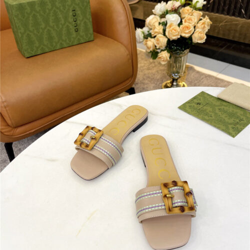 High Quality Luxury Gucci Counter New Slippers – Style 03539 product detail
