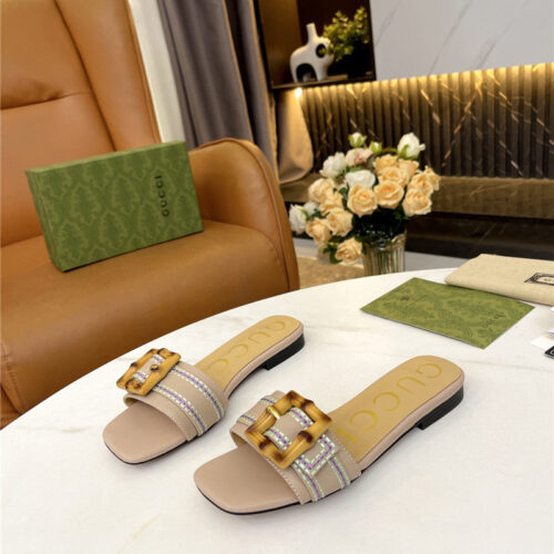 High Quality Luxury Gucci Counter New Slippers – Style 03539 product detail