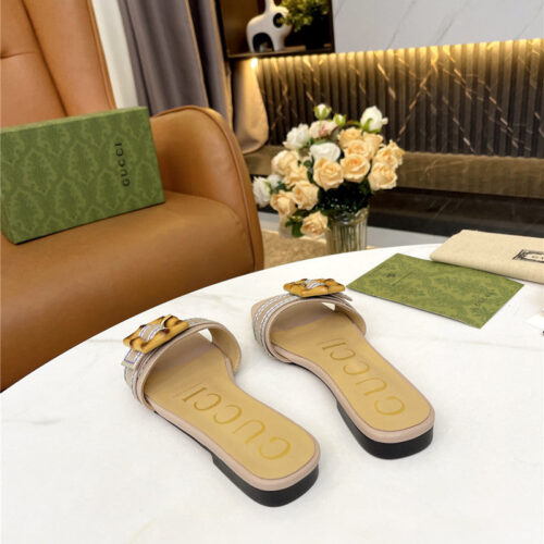 High Quality Luxury Gucci Counter New Slippers – Style 03539 product detail