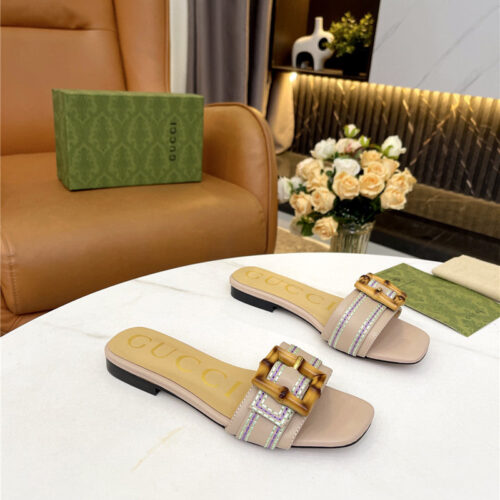 High Quality Luxury Gucci Counter New Slippers – Style 03539