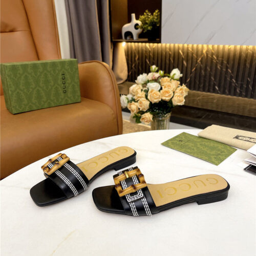 High Quality Luxury Gucci Counter New Slippers alternate view