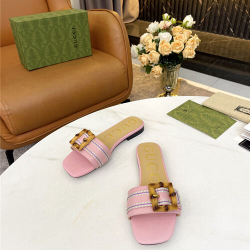 High Quality Luxury Gucci Counter New Slippers – Style 36307 product detail