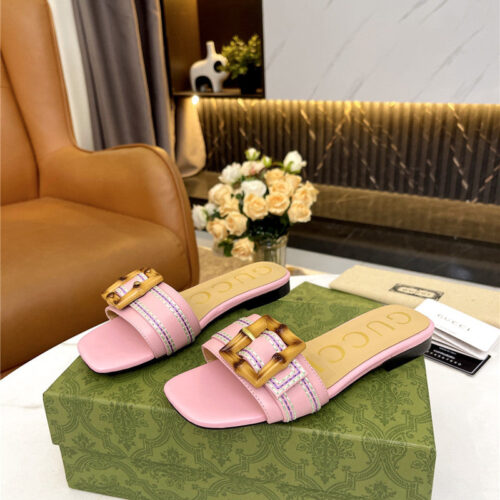 High Quality Luxury Gucci Counter New Slippers – Style 36307 product detail