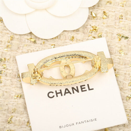 High Quality Luxury Chanel Double C Cross Brooch alternate view