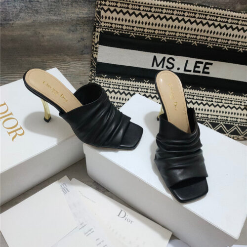 High Quality Luxury Dior Leather High Heel Sandals product detail