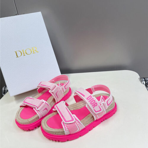 High Quality Luxury Dior Latest Velcro Hemp Rope Sandals – Style 79910