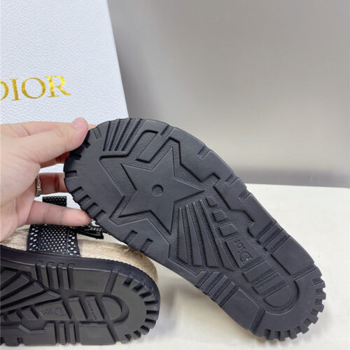 High Quality Luxury Dior Latest Velcro Hemp Rope Sandals – Style 36966 product detail