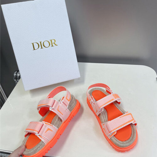 High Quality Luxury Dior Latest Velcro Hemp Rope Sandals – Style 83846 alternate view