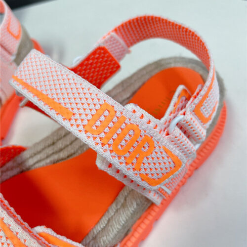 High Quality Luxury Dior Latest Velcro Hemp Rope Sandals – Style 83846 product detail