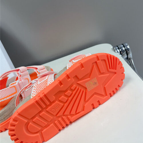 High Quality Luxury Dior Latest Velcro Hemp Rope Sandals – Style 83846 product detail