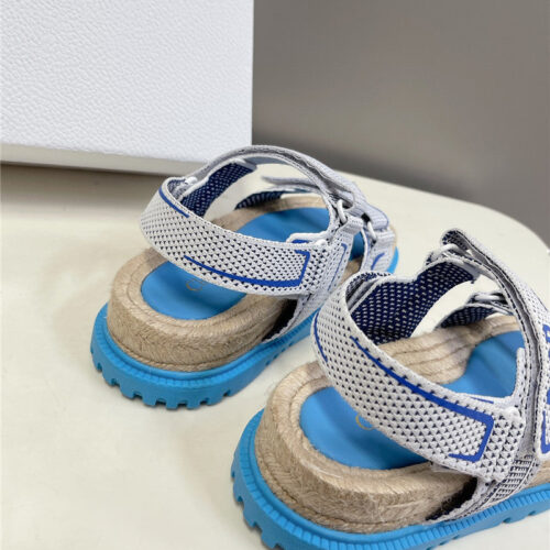 High Quality Luxury Dior Latest Velcro Hemp Rope Sandals product detail
