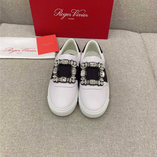 High Quality Luxury Roger Vivier New Diamond Buckle Casual Shoes – Style 60820 product detail