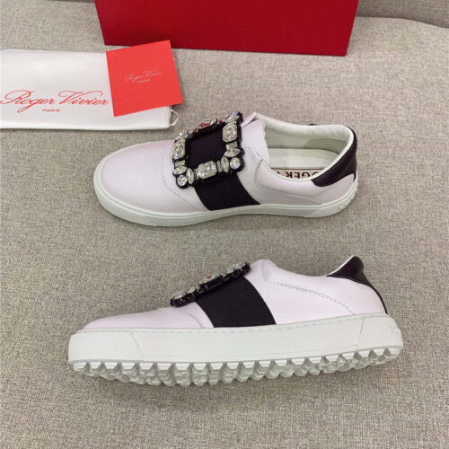 High Quality Luxury Roger Vivier New Diamond Buckle Casual Shoes – Style 60820 alternate view