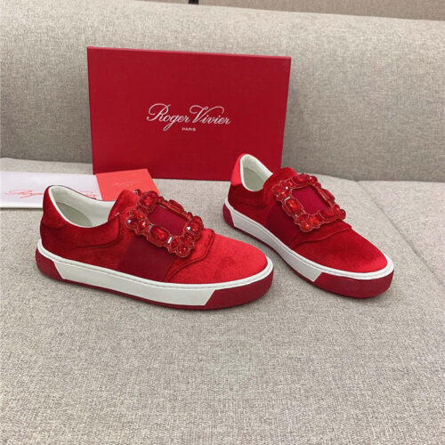 High Quality Luxury Roger Vivier New Diamond Buckle Casual Shoes – Style 47252