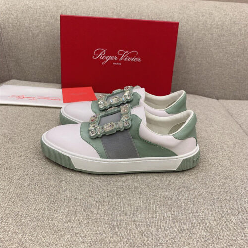 High Quality Luxury Roger Vivier New Diamond Buckle Casual Shoes – Style 67604 product detail
