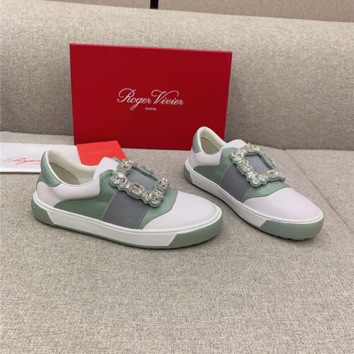 High Quality Luxury Roger Vivier New Diamond Buckle Casual Shoes – Style 67604