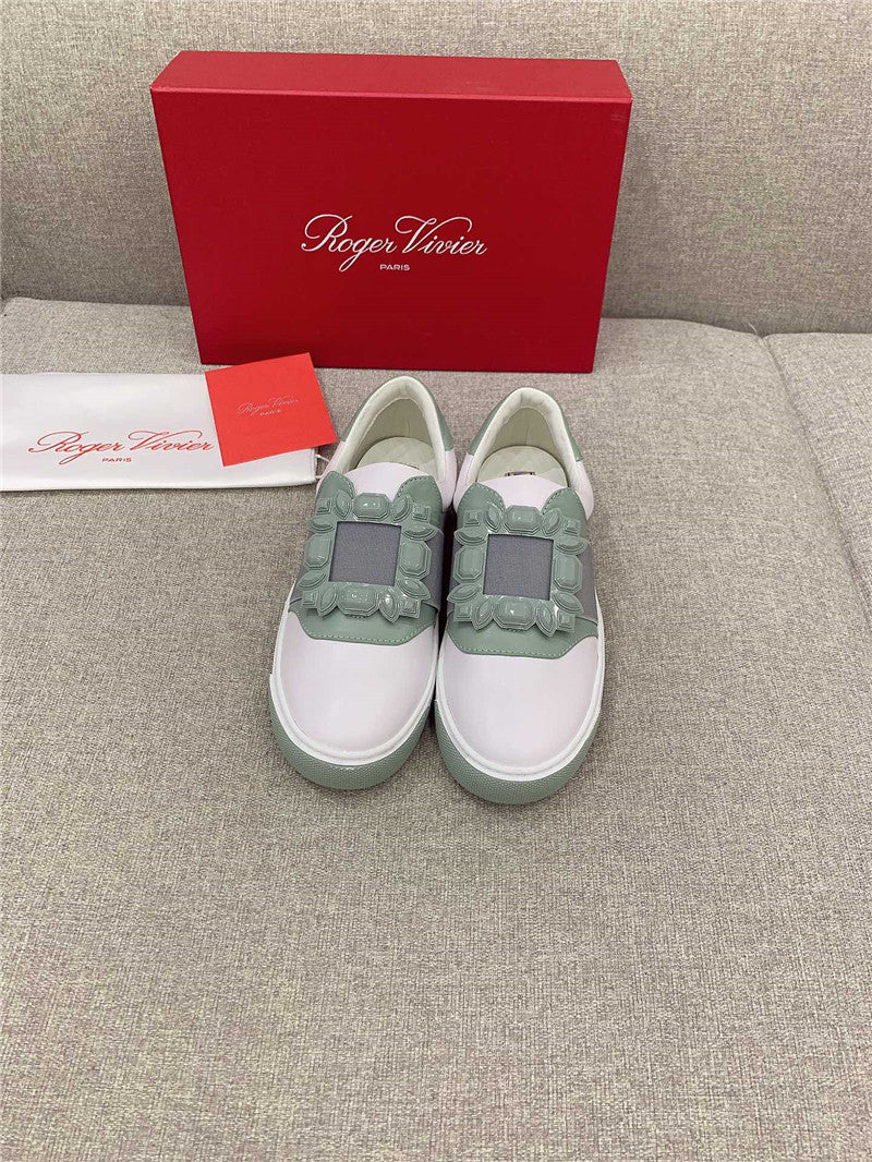 High Quality Luxury Roger Vivier New Diamond Buckle Casual Shoes – Style 64212 product detail