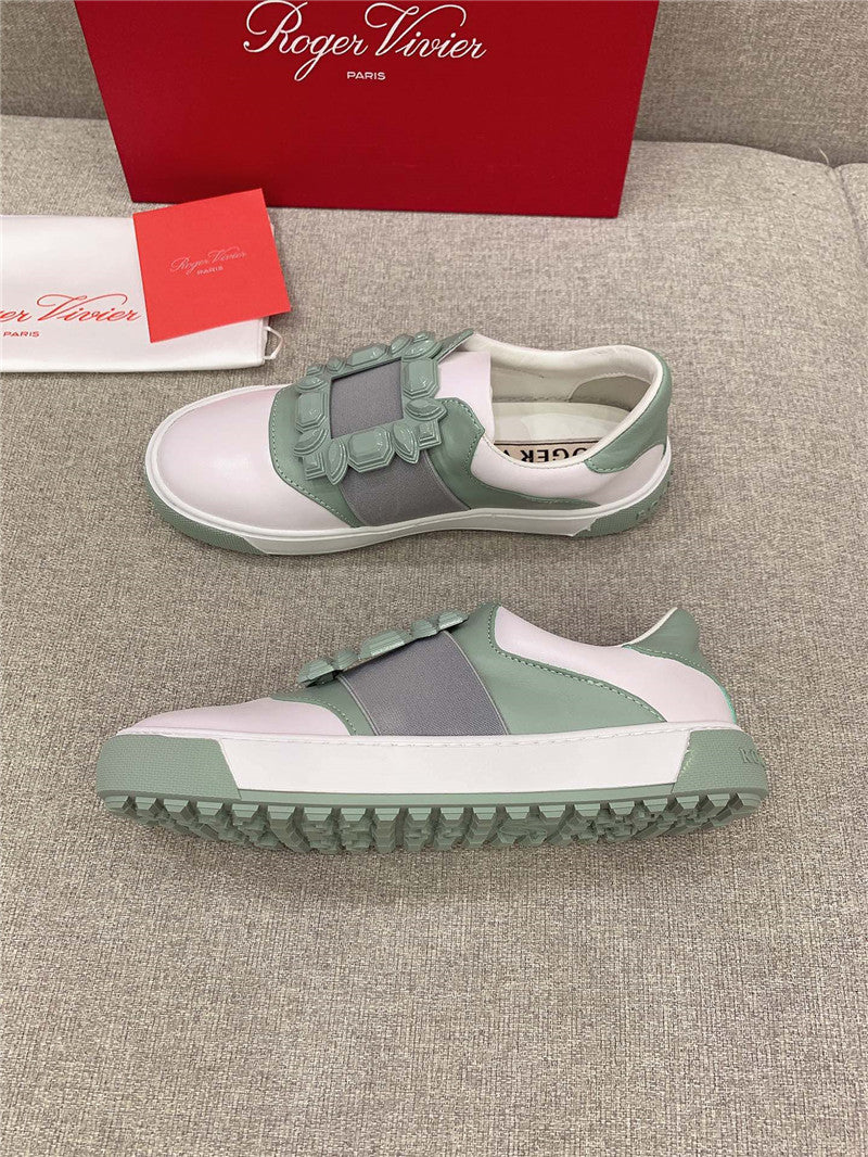 High Quality Luxury Roger Vivier New Diamond Buckle Casual Shoes – Style 64212 product detail