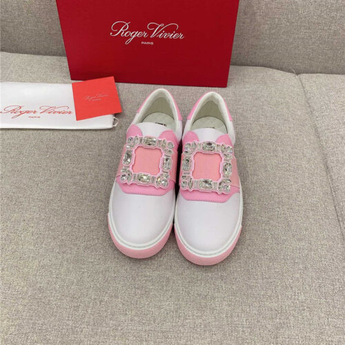 High Quality Luxury Roger Vivier New Diamond Buckle Casual Shoes – Style 36532 product detail
