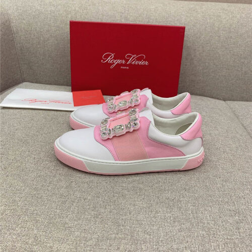 High Quality Luxury Roger Vivier New Diamond Buckle Casual Shoes – Style 36532 product detail
