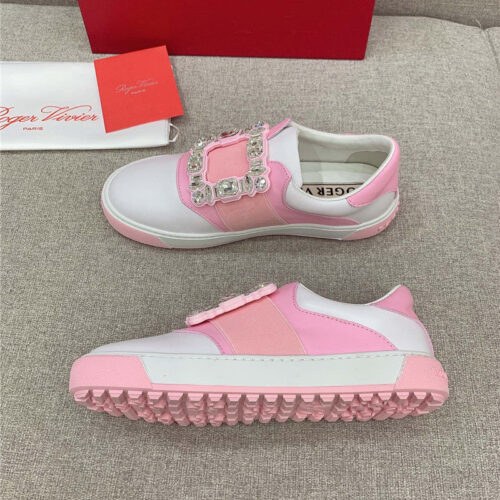High Quality Luxury Roger Vivier New Diamond Buckle Casual Shoes – Style 36532 alternate view