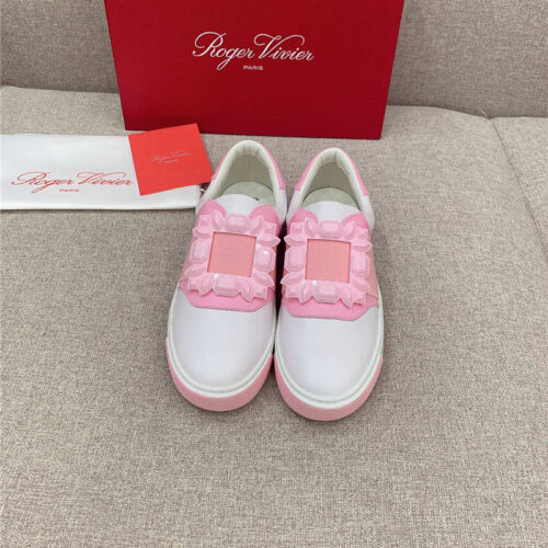 High Quality Luxury Roger Vivier New Diamond Buckle Casual Shoes – Style 38228 product detail