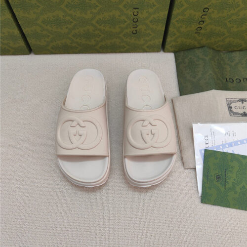 High Quality Luxury Gucci Ice Cream Platform Slippers – Style 38643 product detail