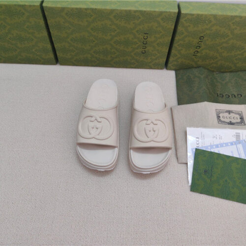 High Quality Luxury Gucci Ice Cream Platform Slippers – Style 38643 product detail