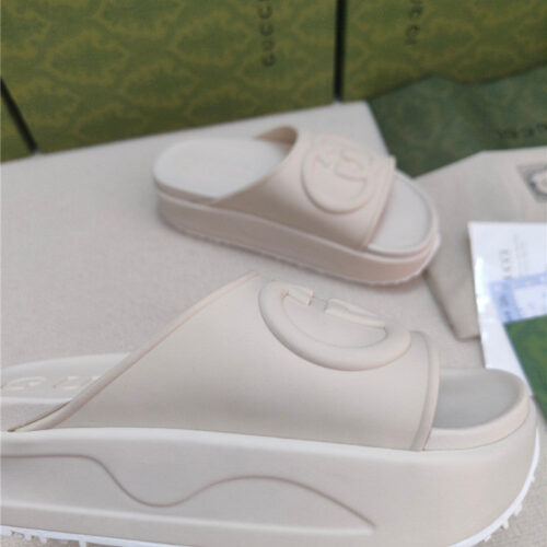 High Quality Luxury Gucci Ice Cream Platform Slippers – Style 38643 product detail