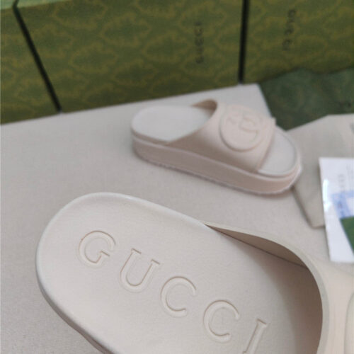High Quality Luxury Gucci Ice Cream Platform Slippers – Style 38643 product detail