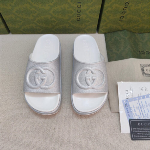 High Quality Luxury Gucci Ice Cream Platform Slippers product detail