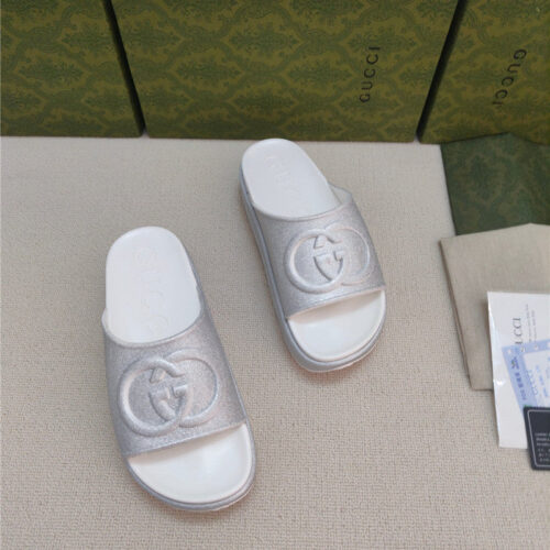 High Quality Luxury Gucci Ice Cream Platform Slippers product detail
