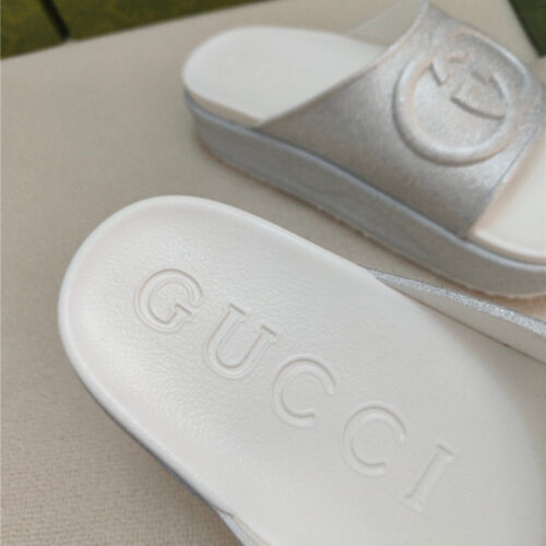 High Quality Luxury Gucci Ice Cream Platform Slippers product detail