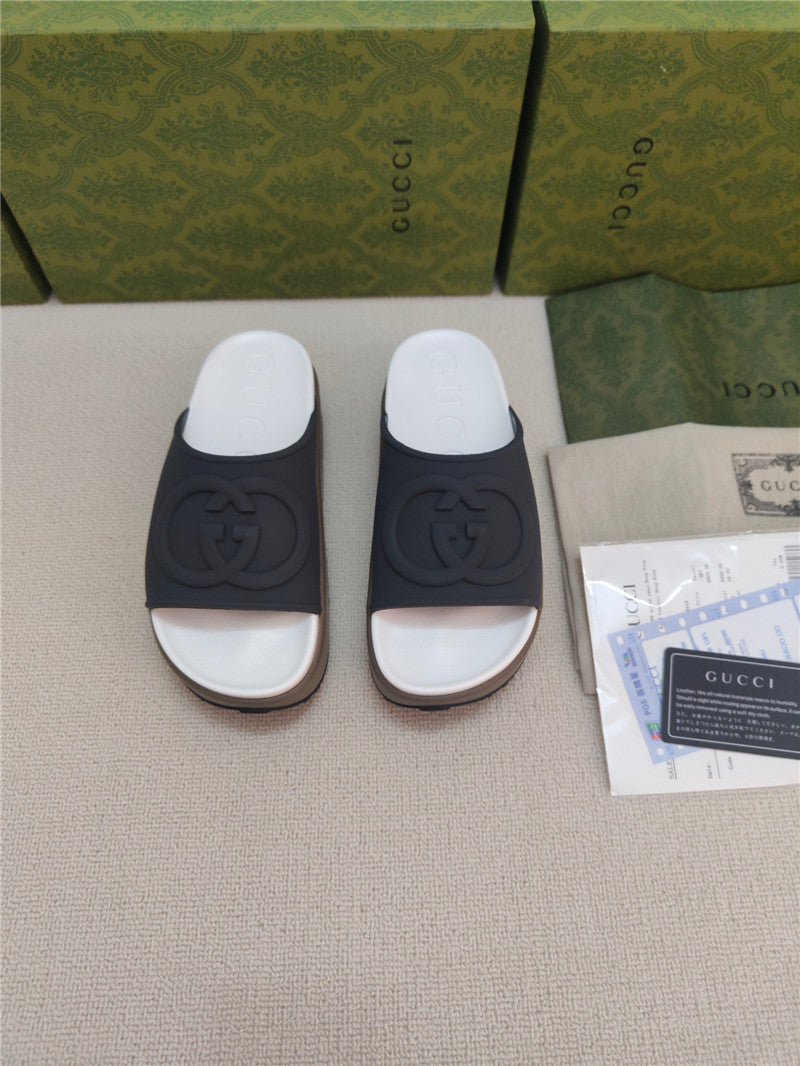High Quality Luxury Gucci Ice Cream Platform Slippers – Style 42035 product detail