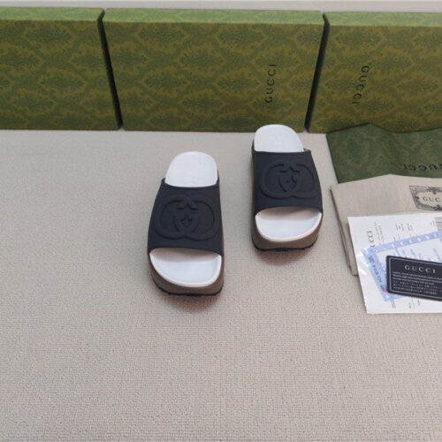 High Quality Luxury Gucci Ice Cream Platform Slippers – Style 42035 product detail