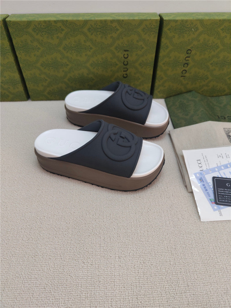 High Quality Luxury Gucci Ice Cream Platform Slippers – Style 42035
