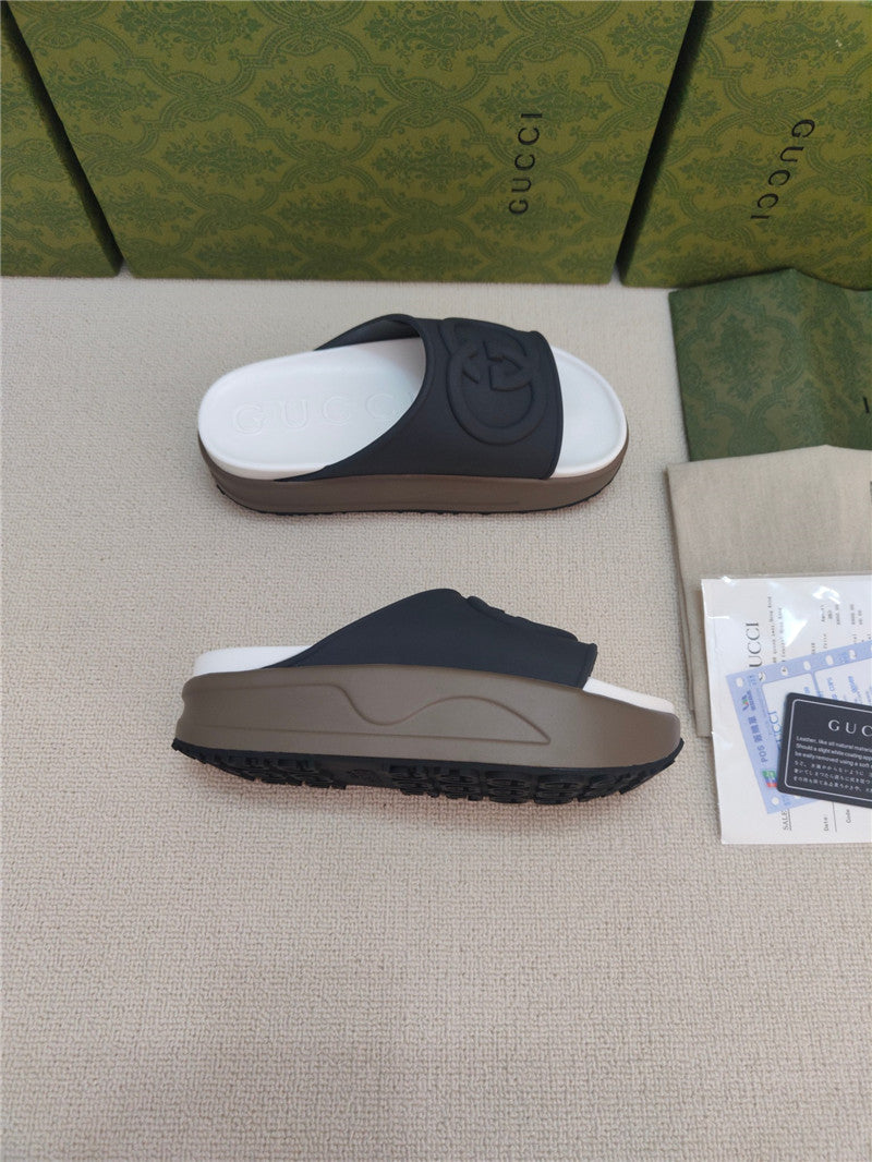 High Quality Luxury Gucci Ice Cream Platform Slippers – Style 42035 product detail