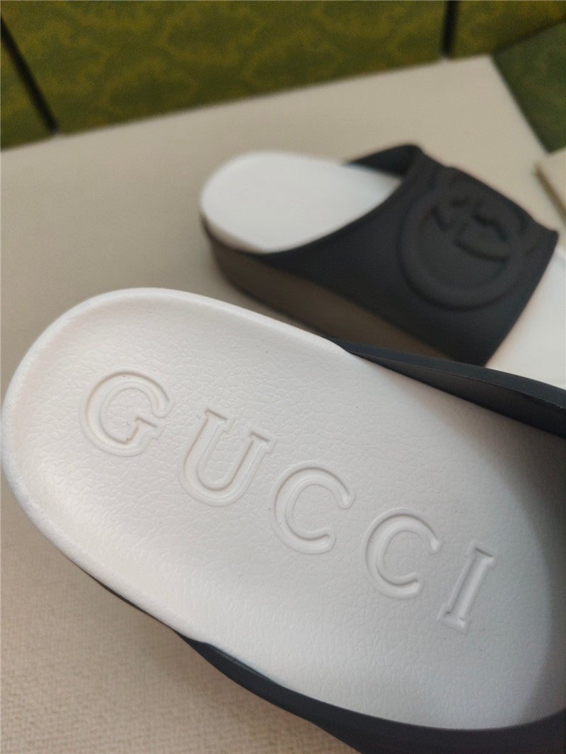 High Quality Luxury Gucci Ice Cream Platform Slippers – Style 42035 product detail