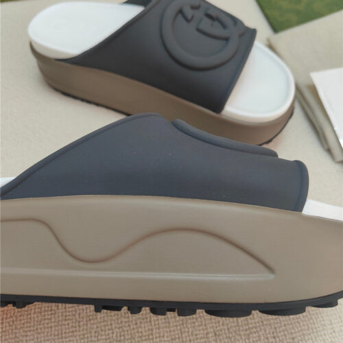 High Quality Luxury Gucci Ice Cream Platform Slippers – Style 42035 product detail