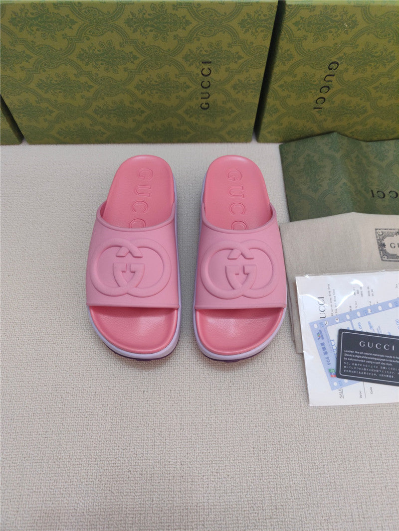High Quality Luxury Gucci Ice Cream Platform Slippers – Style 09267 product detail