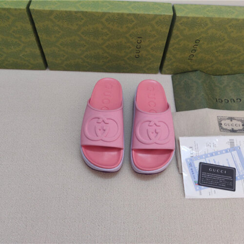 High Quality Luxury Gucci Ice Cream Platform Slippers – Style 09267 product detail