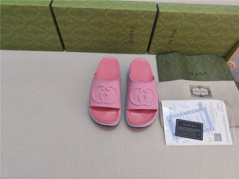 High Quality Luxury Gucci Ice Cream Platform Slippers – Style 09267 product detail