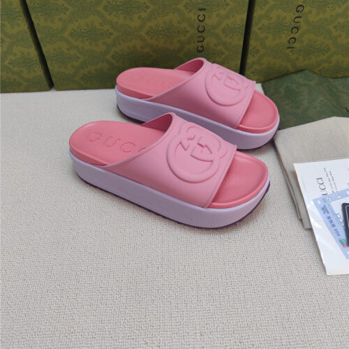 High Quality Luxury Gucci Ice Cream Platform Slippers – Style 09267